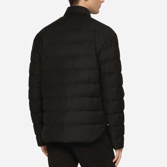Dolce & Gabbana Black Quilted nylon light puff jacket with branded plate - Large - Picture 4 of 10